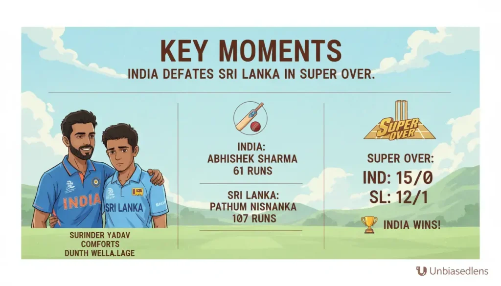 Featured image for viral cricket moment: Asia Cup Shocks: Yadav’s Kindness Erupts Viral!