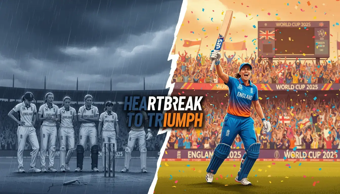 Ashes Heartbreak Fuels England's World Cup Run; Sciver-Brunt's Record 117 Leads Unbeaten Streak