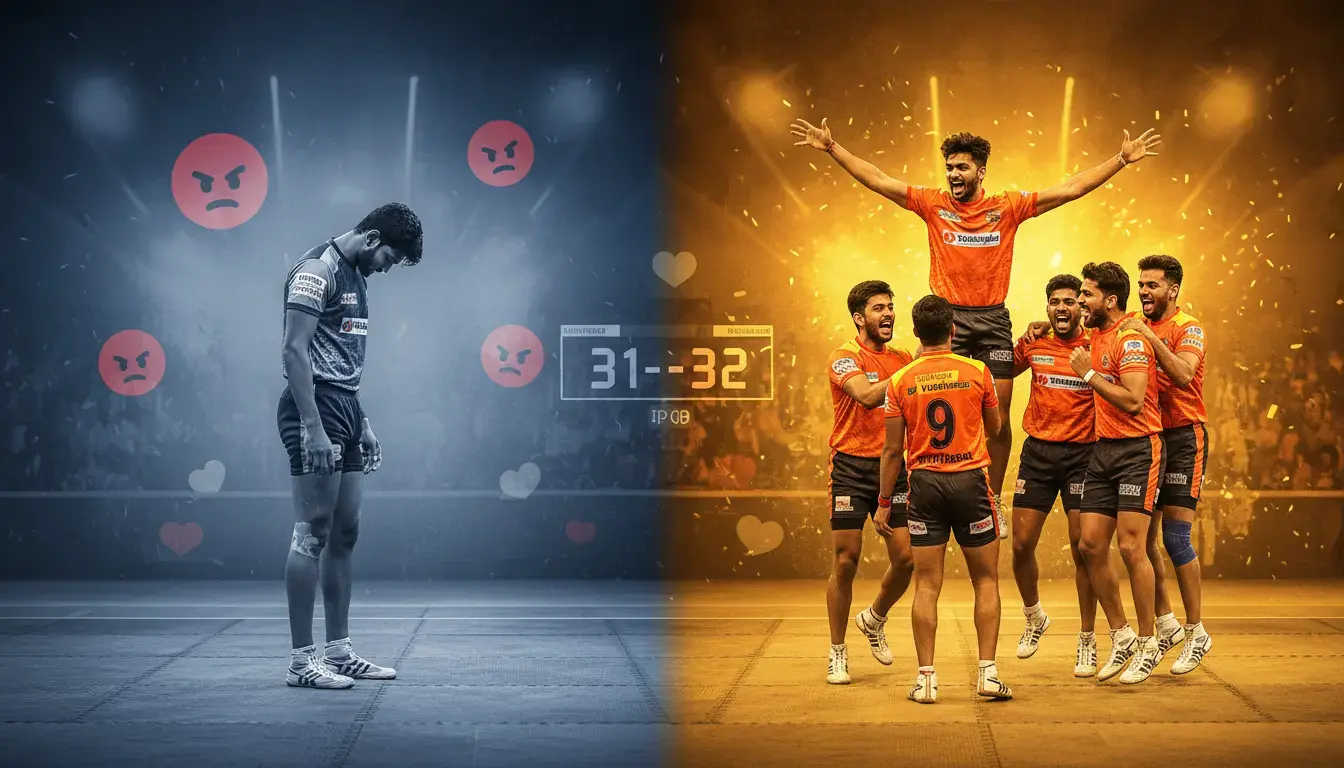 PKL 2025: Thalaivas Lose 31-32 Thriller; Fans Blast 'Zero Support' for Star Raider Arjun Deshwal