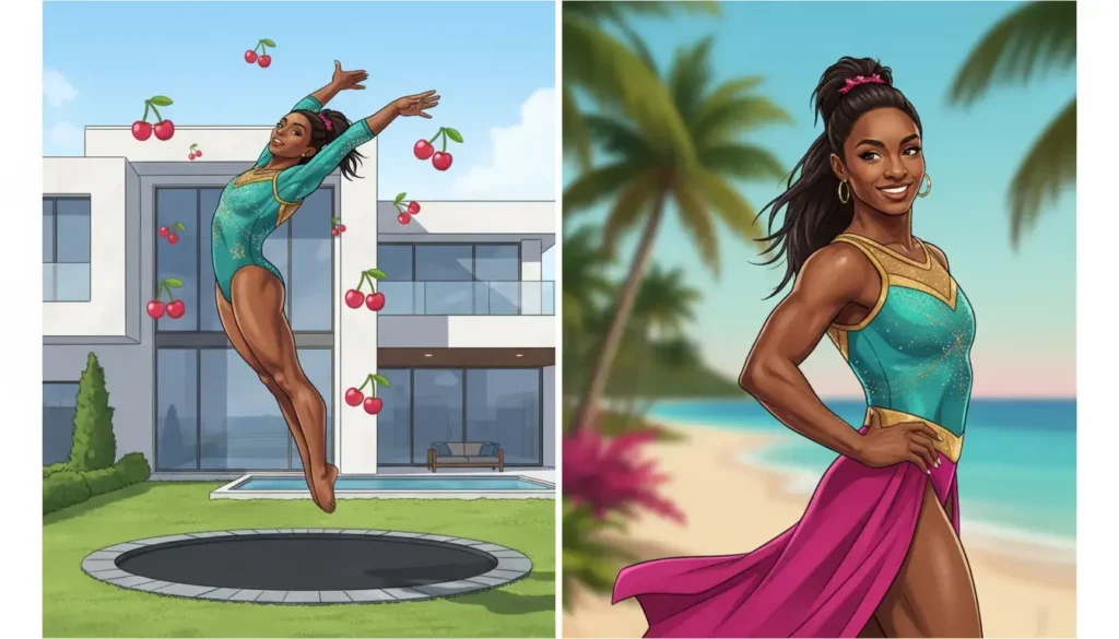 Simone Biles Hints at Boob Job With 'New Cherries' Post; Fans React to Shock Instagram Flip