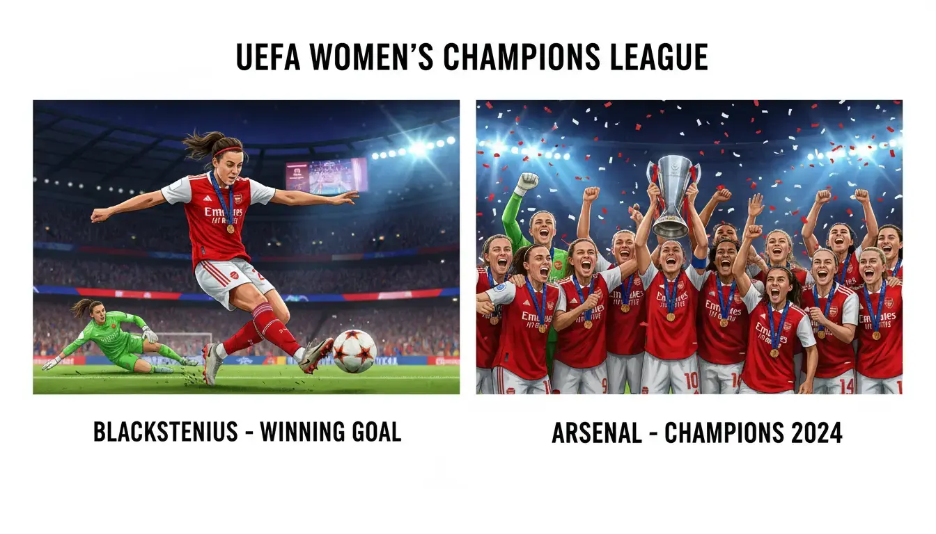 Arsenal Stuns Barcelona 1-0; Claims First Champions League Title in 18 Years