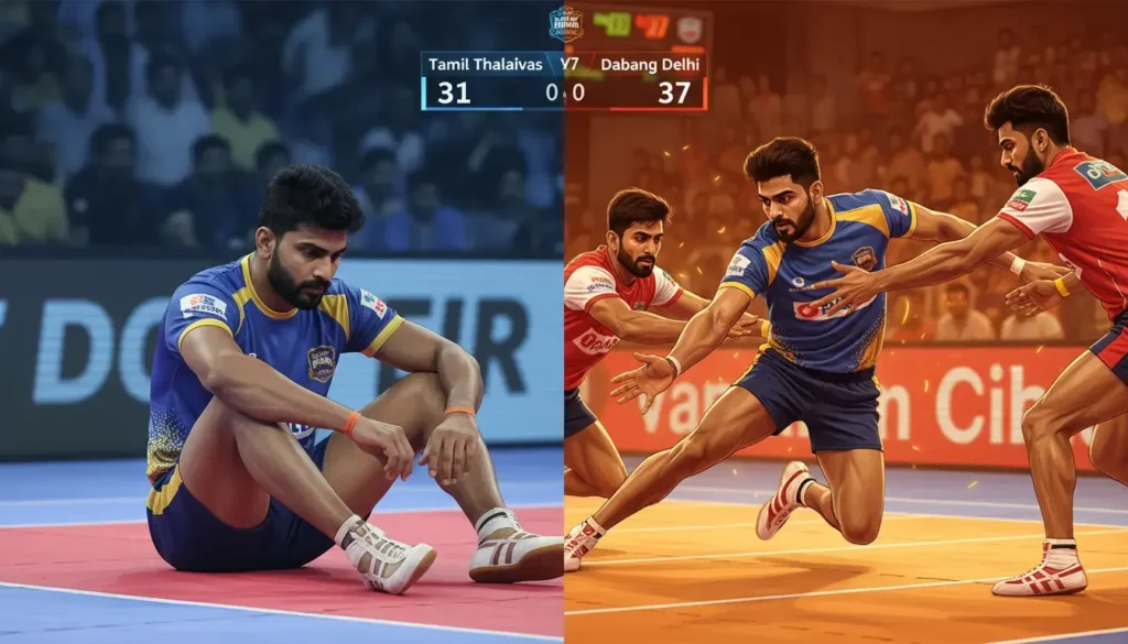 Arjun Deshwal's Outburst After 31-37 Loss; Tamil Thalaivas' PKL Playoff Hopes Nearly Over