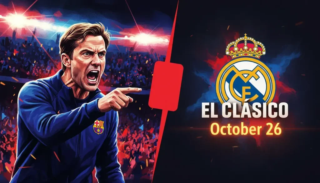 Hansi Flick Banned for El Clasico; Barcelona Boss Sees Red Over 4 Minutes of Stoppage Time