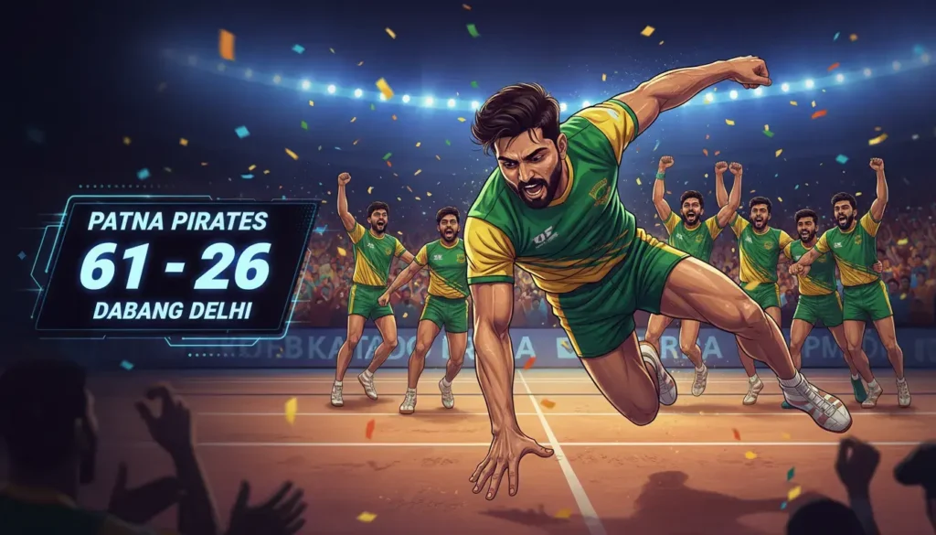 PKL 2025: Patna Pirates Maul Delhi 61-26 in Record 35-Point Win; Playoff Hopes Alive
