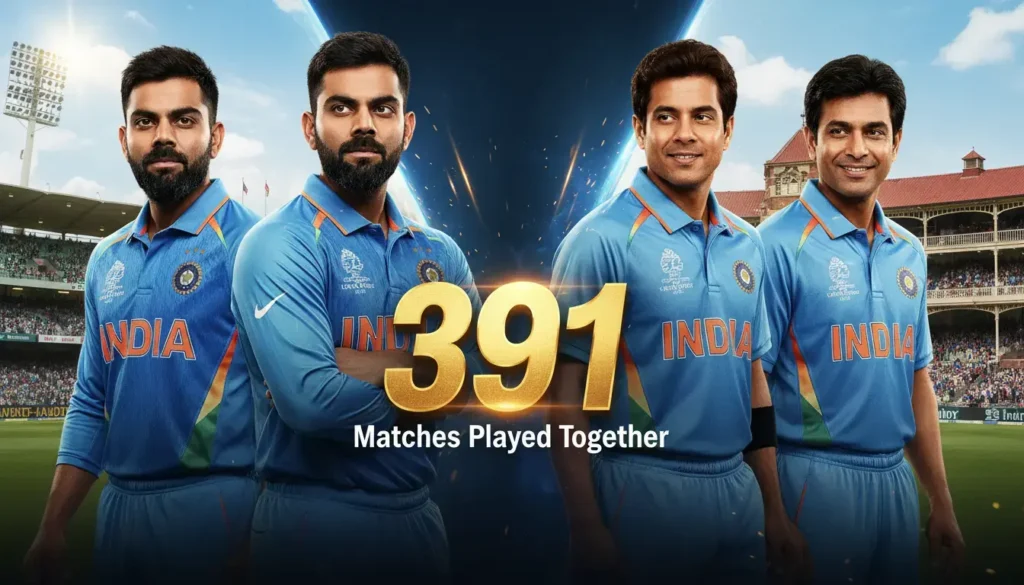 Kohli & Rohit Equal Tendulkar-Dravid's Historic 391-Match Record in AUS ODI