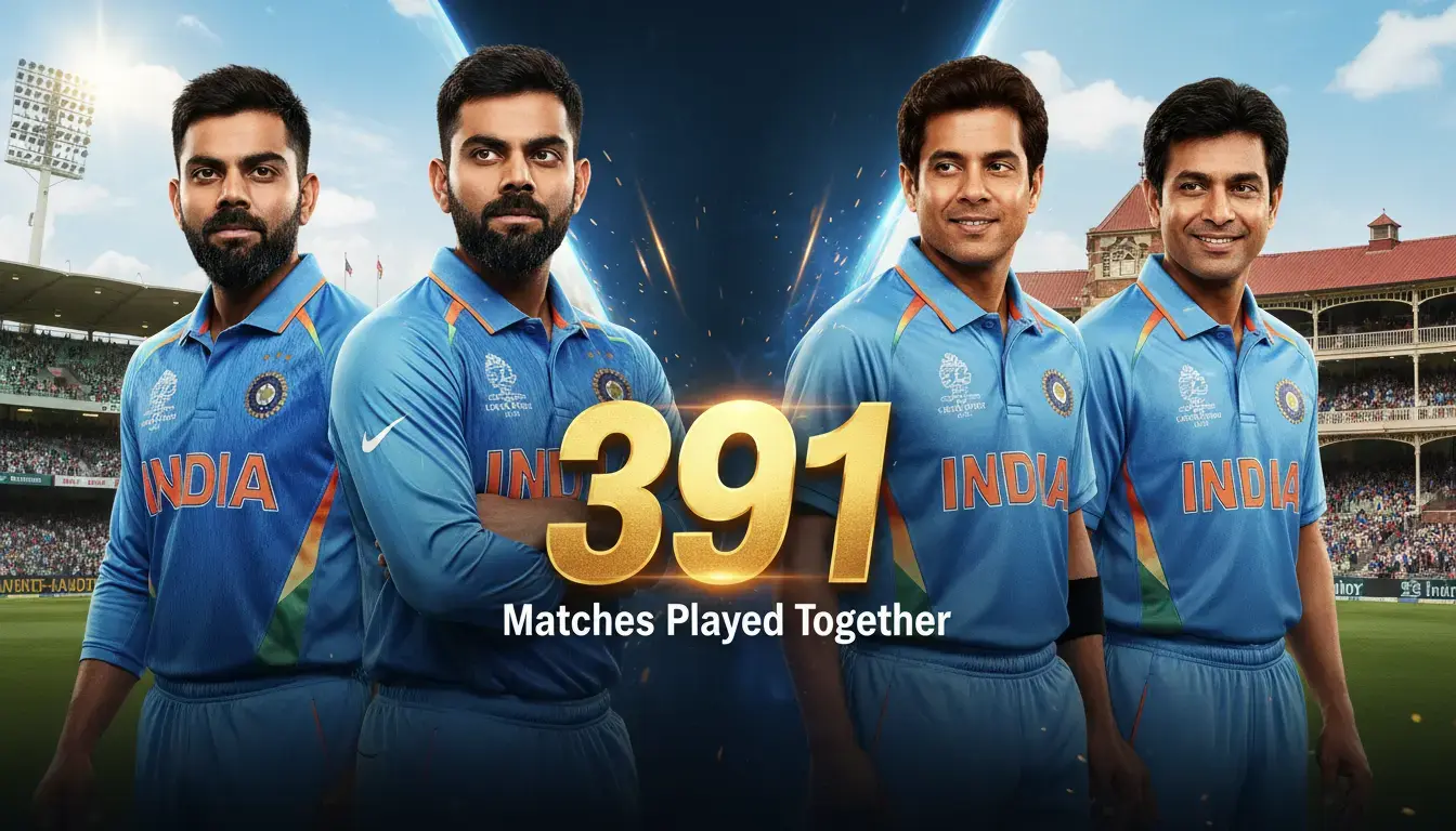 Kohli & Rohit Equal Tendulkar-Dravid's Historic 391-Match Record in AUS ODI