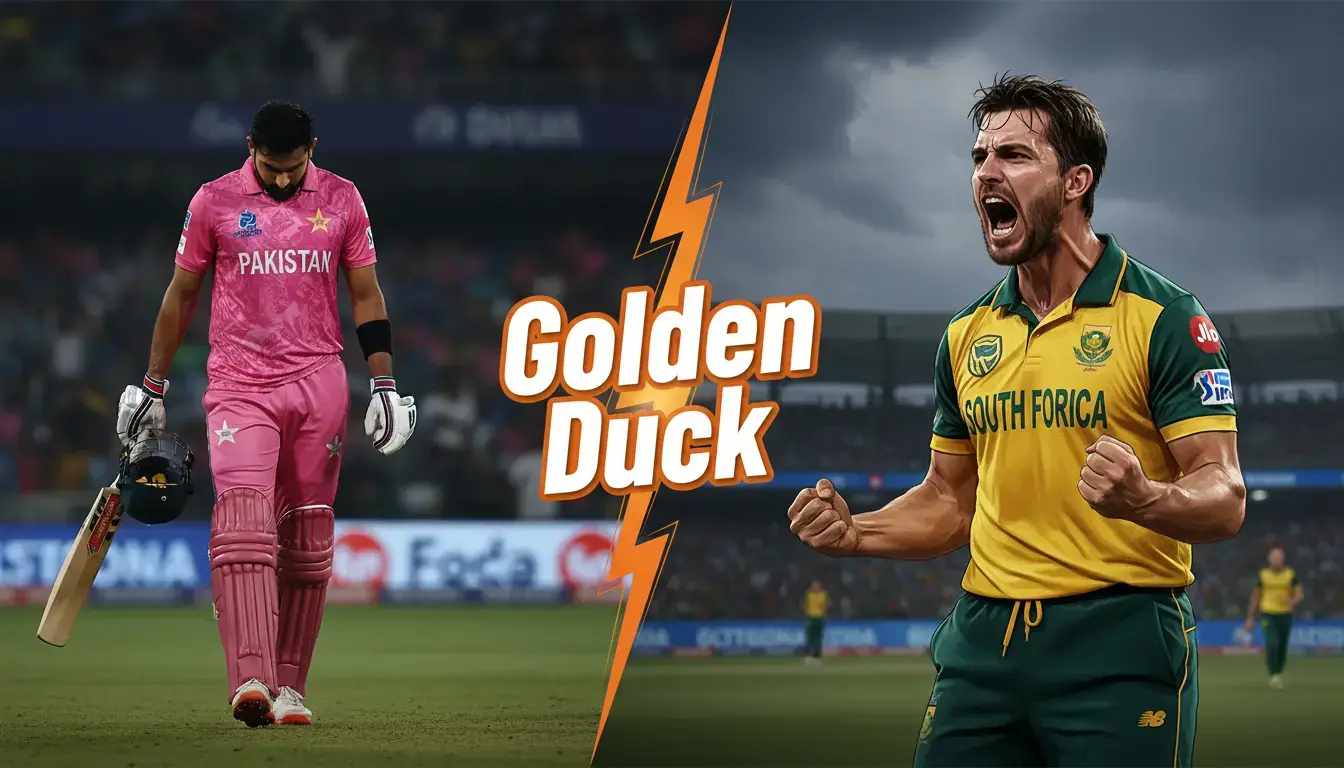 Babar Azam's Nightmare Return: A 2-Ball Golden Duck Derails Pakistan's 195-Run Chase vs South Africa