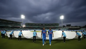 IND vs AUS 1st T20I SHOCK: Rain Halts India's Fiery 43/1 Start; Pathan's Bold 4-1 Prediction on the Line