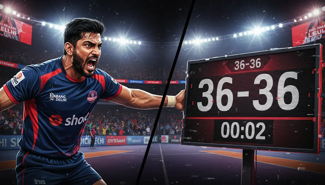 PKL Clock Error Gifts Bengal 37-36 Win; Delhi Protests ‘Clear Cheating’ in Final Raid