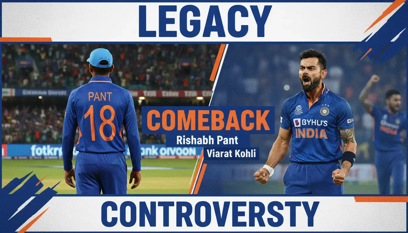 Rishabh Pant Returns In Kohli's No. 18 Jersey; Sparks Fan Debate After 3-Month Injury Layoff