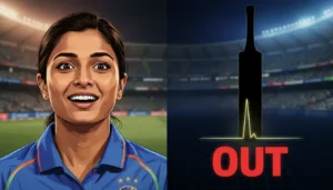 Smriti Mandhana's Viral Disbelief: Controversial Spike Dismisses Her in WC Semi-Final vs Australia
