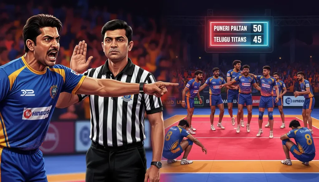Referee Error Costs Titans? Hooda Slams 'Wrong Decision' in 50-45 PKL Qualifier 2 Thriller