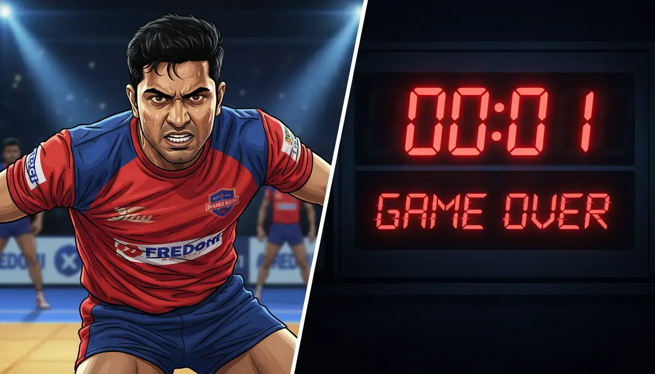 PKL Clock Error Gifts Bengal 37-36 Win; Delhi Protests ‘Game Over’ Call in Dramatic Finish