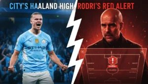 Haaland's 10-Game Goal Streak Equals Messi; Rodri Injury Creates UCL Crisis for Man City