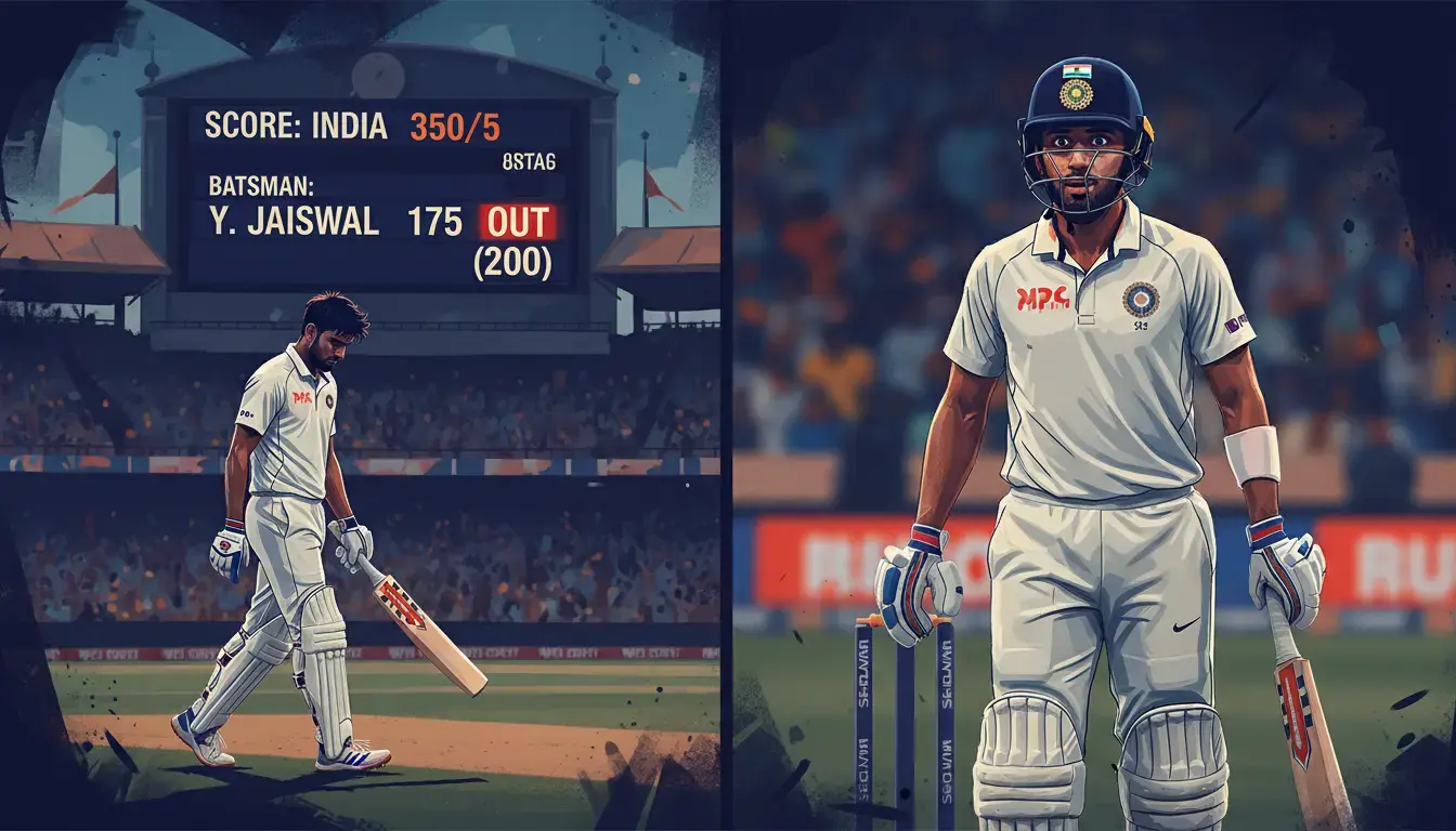 Jaiswal Run Out on 175: Shubman Gill's Hesitation Sparks Blame Game; Bangar Points Finger at Captain