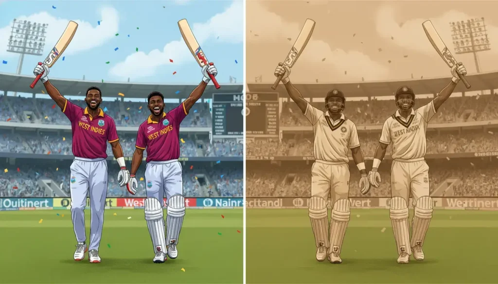WI's Campbell & Hope Score Twin Tons; First Since Dravid-Laxman in 24 Years