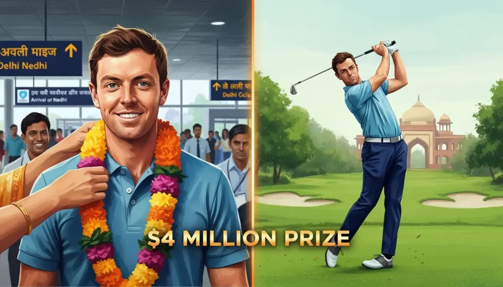 Rory McIlroy in India for Debut; $4M DP World Championship Shatters Records