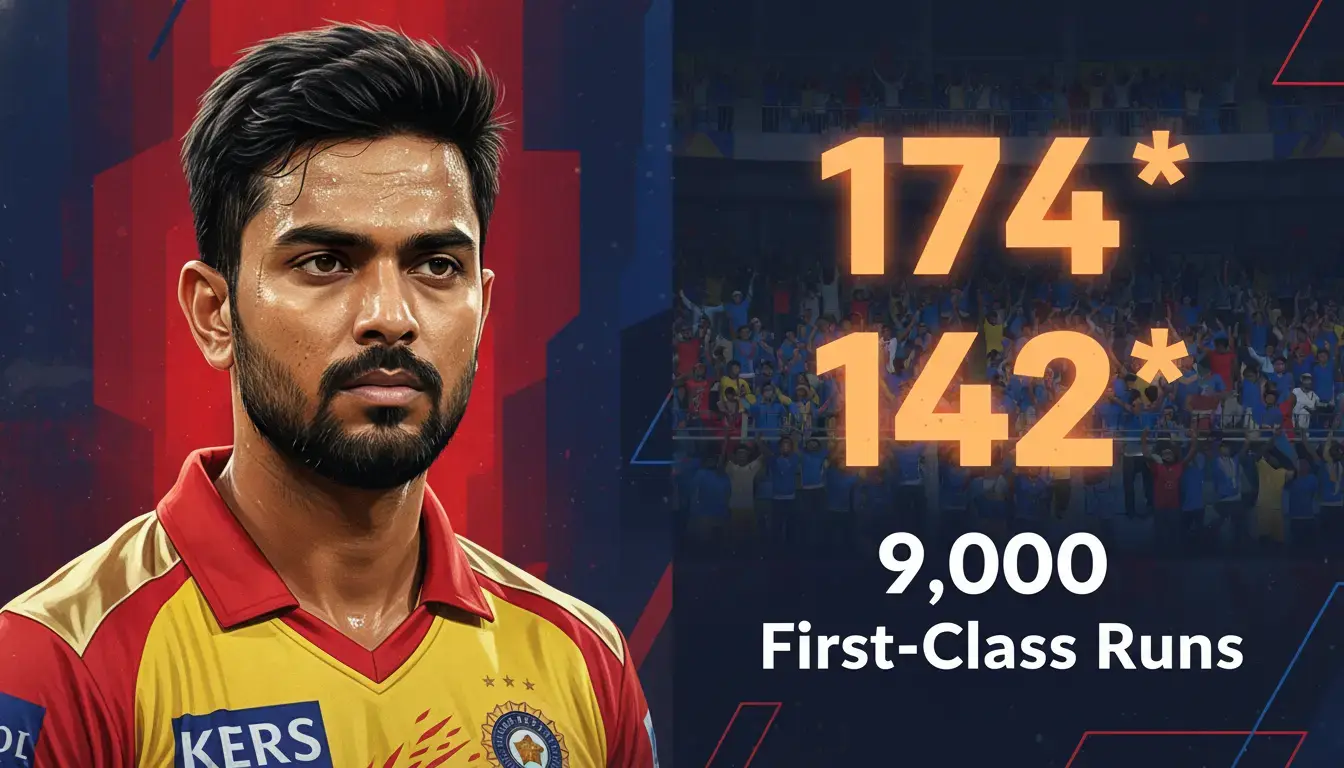 Karun Nair Hits 2nd Ranji Century After Test Snub; Slams 142* in Message to Selectors