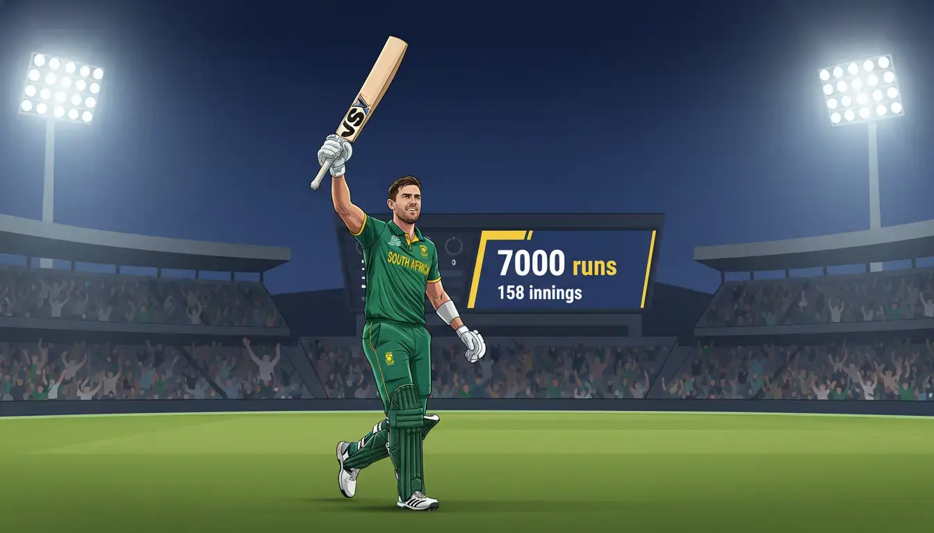 De Kock Hits 7000 ODI Runs in 158 Innings; Surpasses Kohli, Williamson in Faisalabad Stunner