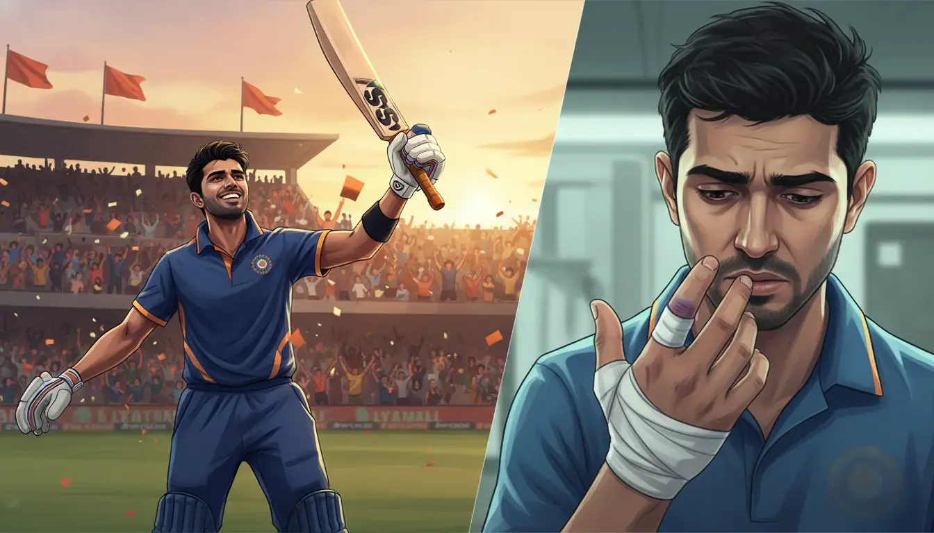 Dhruv Jurel Injures Finger After Epic 132*, 127* Centuries; SA Test Hopes Now At Risk?