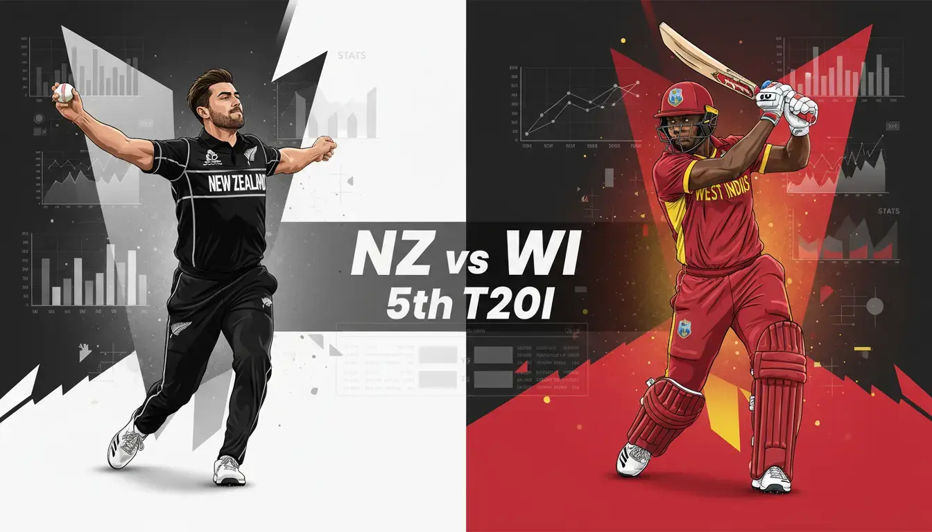 NZ vs WI 5th T20I: Head-to-Head Stats Create Massive Pre-Match Buzz