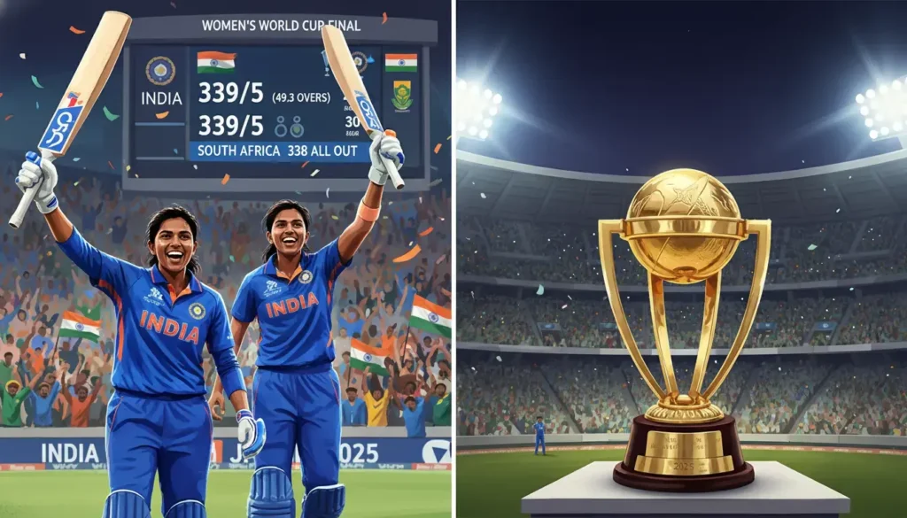 India vs SA World Cup Final: Team India Chases Maiden Title After Historic 339-Run Chase